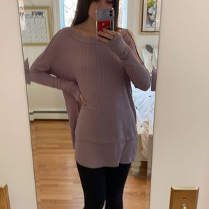 Purple oversized Free People top